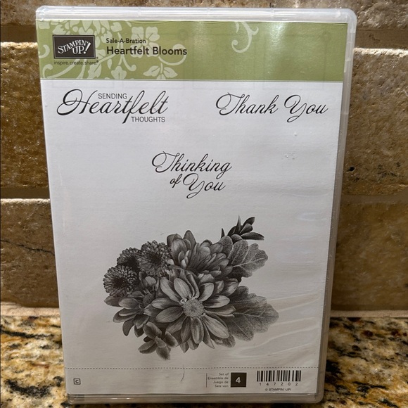 Stampin Up! Heartfelt Blooms rubber stamps, EUC | offer in description - Picture 1 of 2